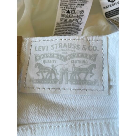 NWT 721 SKINNY WOMEN'S JEANS 32W 30L High Rise White - Picture 10 of 10